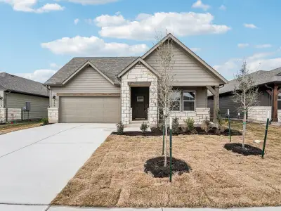 New construction Single-Family house 112 Holmby Dr, Hutto, TX 78634 plan The Preston (403) - image