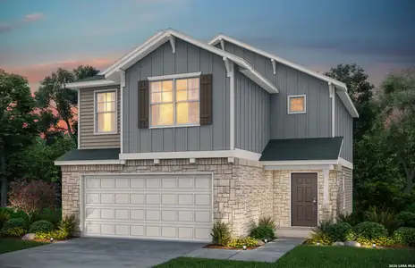 New construction Single-Family house 4029 Lazy Lily Dr, Seguin, TX 78155 plan Pierce - image