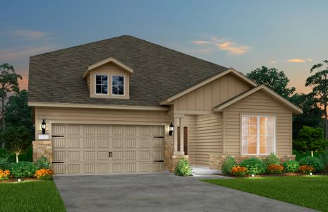 The Keller, a two-story home with 2-car garage, shown with Home Exterior 38