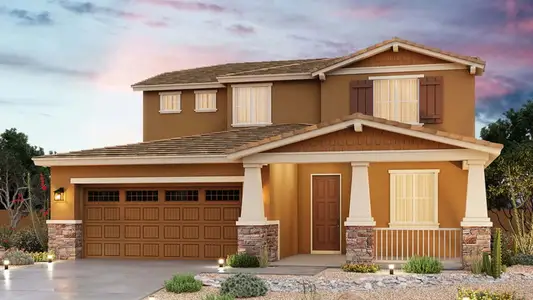 New construction Single-Family house 22360 N Lynn St, Maricopa, AZ 85138 plan Parma - image