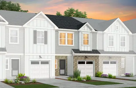 New construction Townhouse house 3473 Johnston Oehler Rd, Charlotte, NC 28269 plan Landis - image