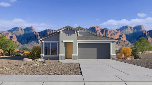 New construction Single-Family house 17619 W Sanna St, Waddell, AZ 85355 Dove- photo 0