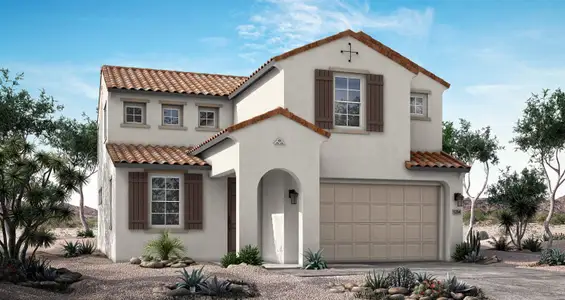 New construction Single-Family house 5716 W Mauna Loa Ln, Glendale, AZ 85306 plan Turquoise - image