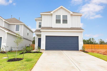 New construction Single-Family house 13770 Sunshine Peak Drive, Willis, TX 77318 The Darwin- photo 0