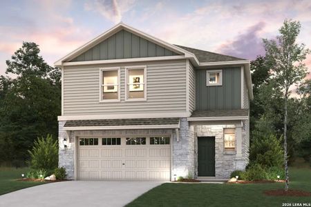 New construction Single-Family house 6571 Bufflehead Bnd, Leon Valley, TX 78240 plan Harper - 1952 - image