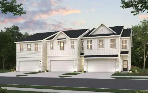 New construction Townhouse house 7300 Mulberry Trace Ln, Flowery Branch, GA 30542 plan Sierra - image