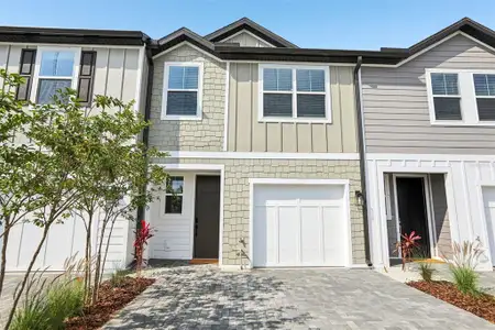 New construction Townhouse house 7650 Deer Valley Cir, Tampa, FL 33635 plan Palm - image