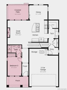 Structural options added include: modern fireplace, covered outdoor living, first floor guest suite, unfinished basement.