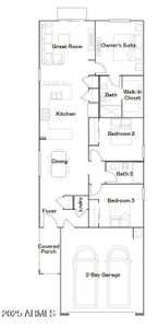 New construction Single-Family house 17408 N Del Mar Ave, Maricopa, AZ 85138 plan Lilac Plan 2569 - image