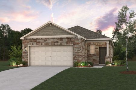 New construction Single-Family house 15523 Lonehollow Lk, San Antonio, TX 78253 plan Easton - 1388 - image
