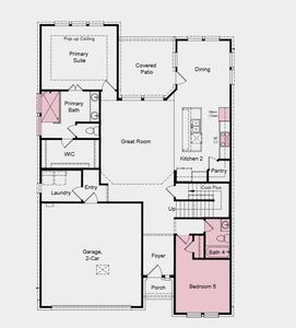 tructural Options Added Include: Pop Up Ceiling at Primary Suite, Walk in Shower in Primary Bath, Gourmet Kitchen, and Bed 5/Bath 4 Suite.