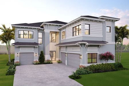 New construction Single-Family house 12874 Soaring Vw, Palm Beach Gardens, FL 33412 plan Solaris - image