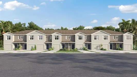 New construction Townhouse house 31294 Paper Birch St, Wesley Chapel, FL 33545 plan PEARSON B - image