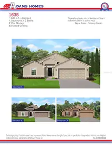 New construction Single-Family house 4942 Sutherland St, Unit Lot 70, Spring Hill, FL 34609 plan 1635 - image