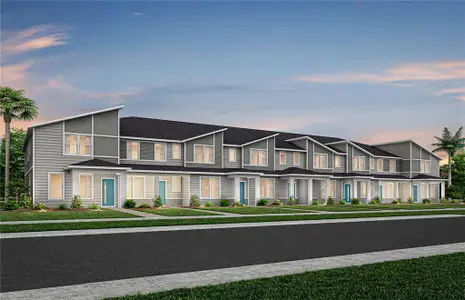 New construction Townhouse house 11421 Nona Sound St, Orlando, FL 32832 plan Julep - image