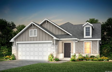 New construction Single-Family house 8342 Hamrick Cir, San Antonio, TX 78252 plan Hewitt - image