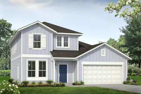 New construction Single-Family house 13408 Roughstock Wy, Mustang Ridge, TX 78610 plan Durango 2051 - image