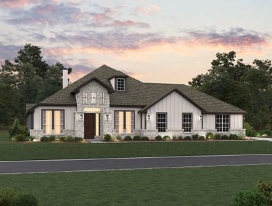 New construction Single-Family house 10840 Chestnut Warbler, New Braunfels, TX 78132 plan Avalon II - image