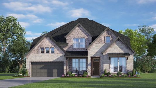 Elevation D with Stone | Concept 3473 at Mockingbird Hills in Joshua, TX by Landsea Homes