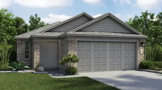 New construction Single-Family house 1505 Roaming Oak Bnd, Georgetown, TX 78628 plan Oberlin - image