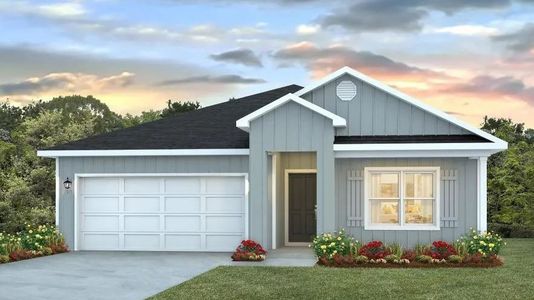 New construction Single-Family house 195 Milestone Trl, Crawfordville, FL 32327 plan Cali - image