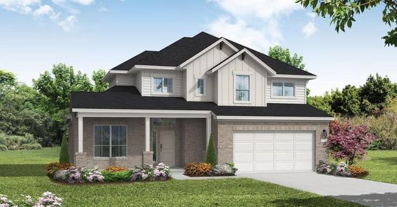 New construction Single-Family house 1744 Snowdrop Dr, Georgetown, TX 78628 Brookshire- photo 0