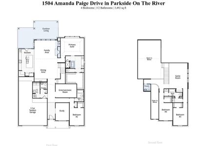 New construction Single-Family house 1504 Amanda Paige Dr, Georgetown, TX 78628 Foxleigh Plan- photo 1 1