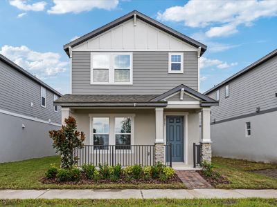 Exterior of the L elevation for the Austen floorplan at 4653 Cross Prairie Parkway