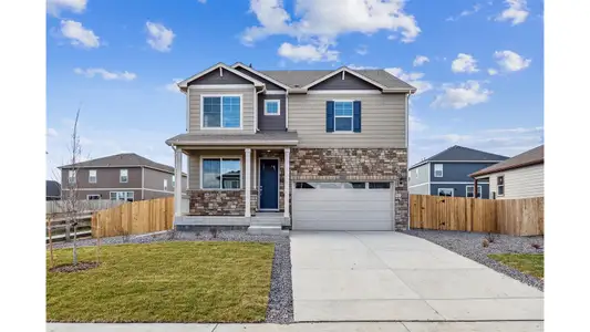 New construction Single-Family house 13449 Valentia Pl, Thornton, CO 80602 Holcombe- photo 0