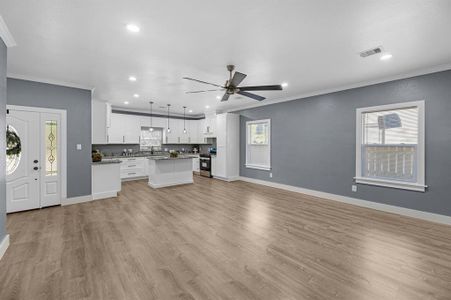 As you enter, you are greeted with an open floor plan. 9 foot ceilings make this home extra spacious! As you enter, you are greeted with an open floor plan. 9 foot ceilings make this home extra spacious!