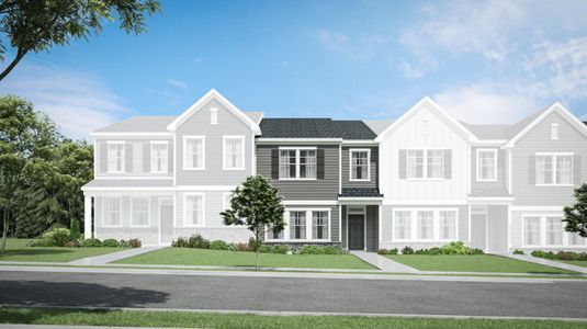 New construction Townhouse house 1003 Shiny Pearl Wy, Durham, NC 27703 plan Sutton - image