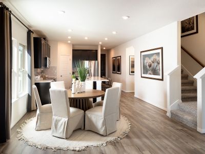 The open floorplan provides excellent entertaining.