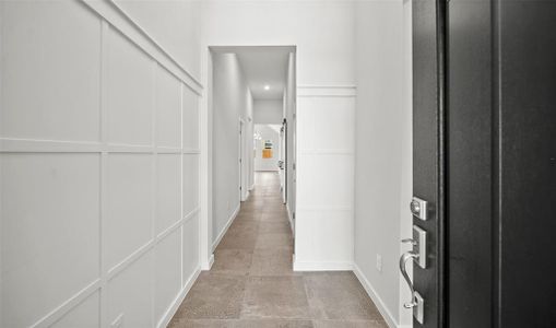 Foyer with feature wall (*Photo not of actual home and used for illustration purposes only.)