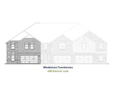 New construction Single-Family house 608 Damsel June, Unit 3C, Lewisville, TX 75056 plan TH Building 11 Unit 1 W - image