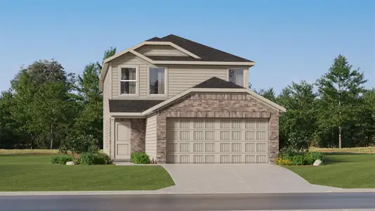 New construction Single-Family house 345 Rockies Rd, Hutto, TX 78634 plan Mayer - image