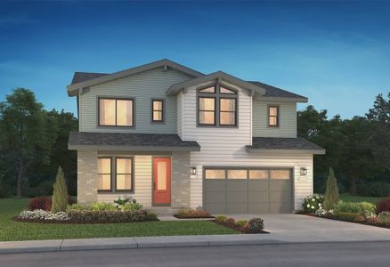 New construction Single-Family house 11653 Poetry Pl, Lone Tree, CO 80134 4064 Rickie Elevation B - Low Slope Contemporary- photo 0