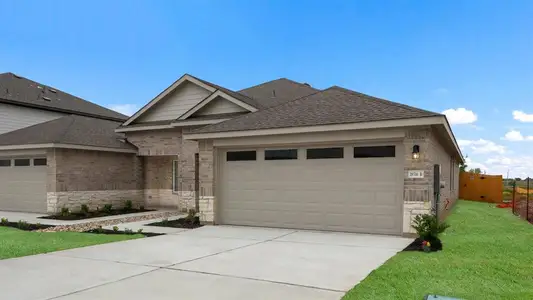 New construction Townhouse house 14817-B Afleet Alex St, Manor, TX 78653 The Willow- photo 1 1