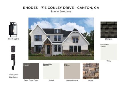 New construction Single-Family house 716 Conley Dr, Canton, GA 30115 plan Rhodes - image
