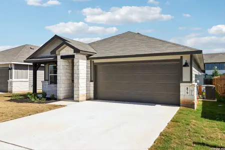 New construction Single-Family house 879 Shatterhand Blvd, San Antonio, TX 78260 plan The Allen (840) - image