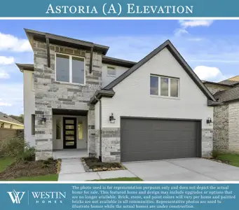 New construction Single-Family house 1910 Barrow Wy, Todd Mission, TX 77316 plan The Astoria - image