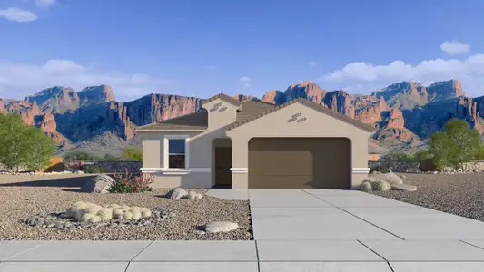 New construction Single-Family house 22101 N Dawn View Dr, Maricopa, AZ 85139 plan Hayden - image