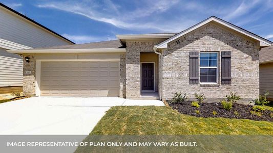 New construction Single-Family house 1025 Chachalaca Ct, Seguin, TX 78155 The Lakeway- photo 0