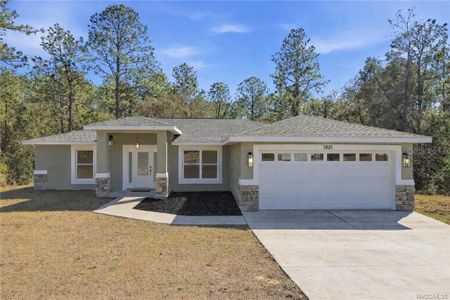 New construction Single-Family house 7821 N Sarazen Dr, Citrus Springs, FL 34434 - image