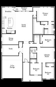 New construction Single-Family house 325 Lacey Oak, Castroville, TX 78009 Fairhall Plan- photo 0