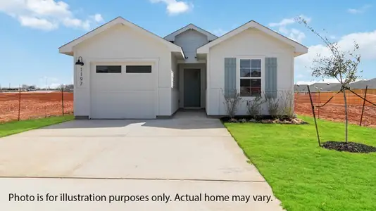 New construction Single-Family house 1197 Celosia Lp, Kyle, TX 78640 plan The Charlotte - image