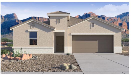 New construction Single-Family house 2136 W Spaulding Avenue, Apache Junction, AZ 85120 Saguaro- photo 0