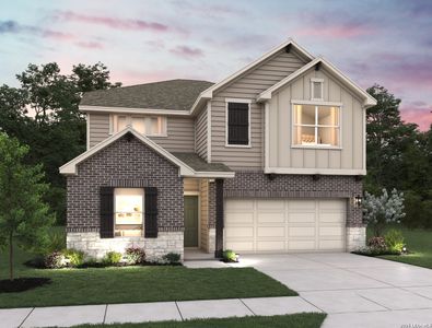 New construction Single-Family house 314 Nottabi Rd, Adkins, TX 78101 plan Wyatt - image