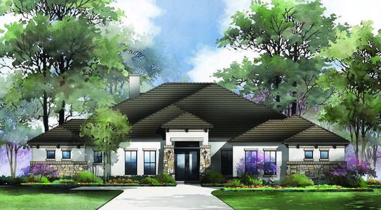 New construction Single-Family house 216 Bold Sundown, Liberty Hill, TX 78642 plan Calais - image