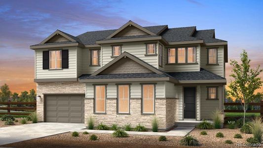 New construction Single-Family house 3370 Backdrop Ct, Castle Rock, CO 80108 Keystone II- photo 0 0