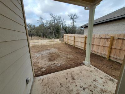 View of yard with a patio